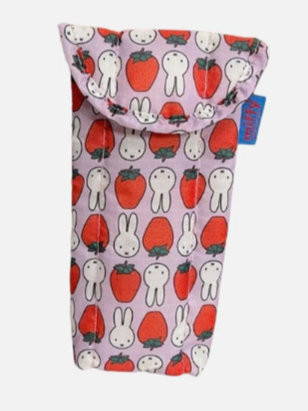 New Miffy Strawberry Glasses Case Sleeve Sunglasses Storage Soft Protector Pink